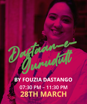 28 March — Dastaan-e-Gurudutt by Fouzia Dastango, 7:30 PM to 11:30 PM