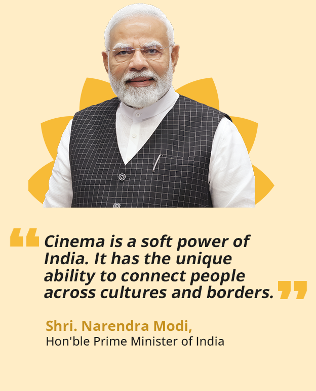 Shri. Narendra Modi, Hon'ble Prime Minister of India – Cinema is a soft power of India.